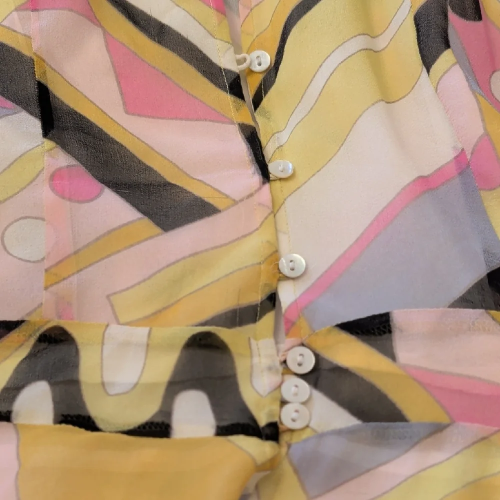 Colorful Abstract Halter Top - Picture 5 of 6